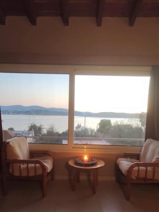 Penthouse Studio Next To The Sea Саламис Экстерьер фото